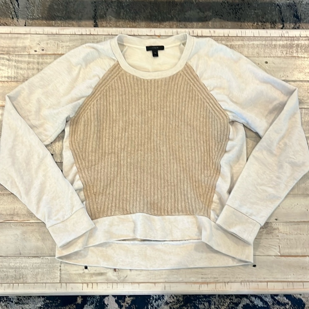 J Crew Wool front sweater